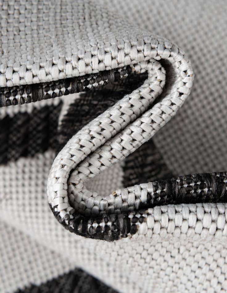 Detail image of 12' x 12'  Washable Modern Indoor / Outdoor Square Rug