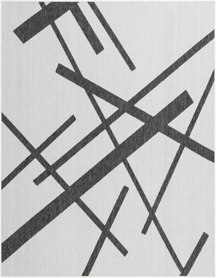 Detail image of 7' 10 x 7' 10 Easy-Clean Modern Indoor / Outdoor Square Rug