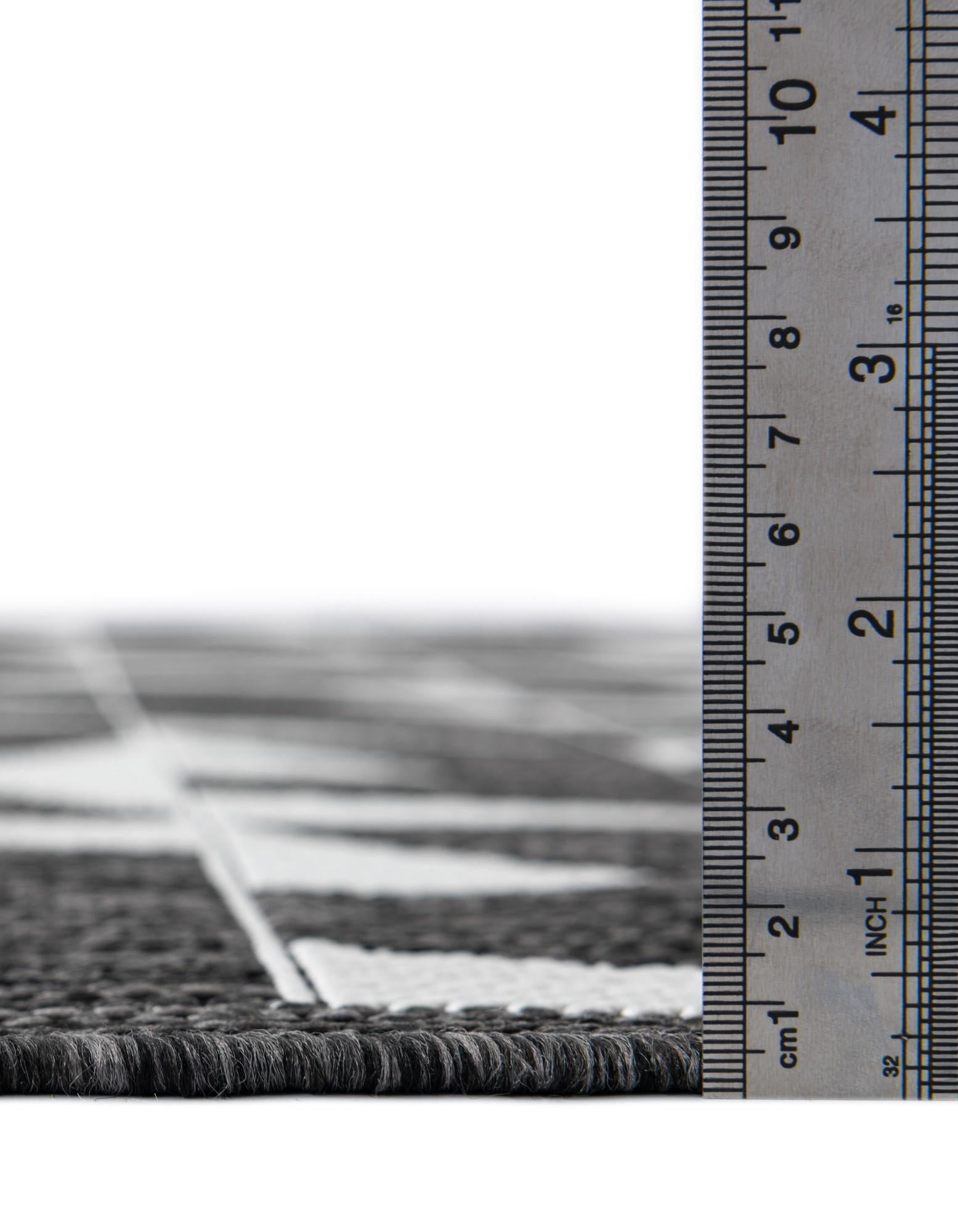 12' x 12' Easy-Clean Modern Indoor / Outdoor Square Rug