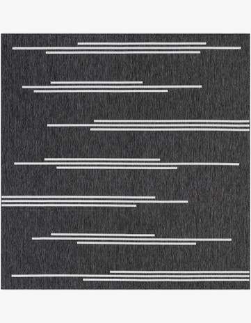12' x 12' Easy-Clean Modern Indoor / Outdoor Square Rug