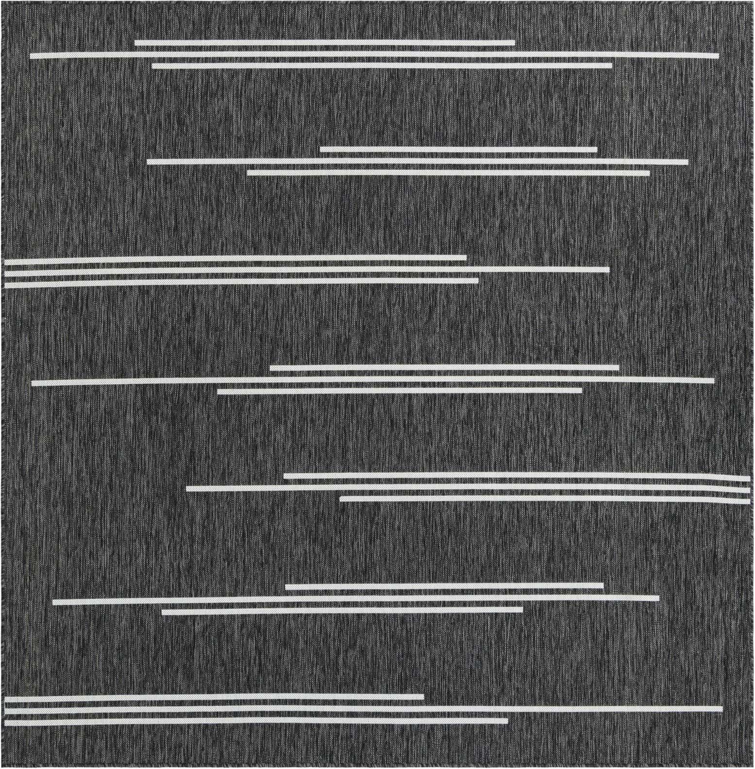 7' 10 x 7' 10 Easy-Clean Modern Indoor / Outdoor Square Rug