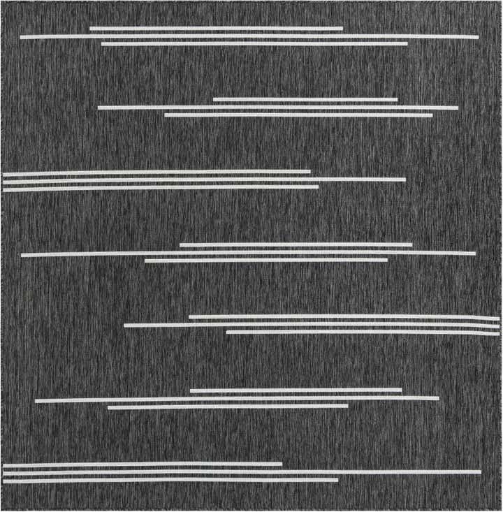 7' 10 x 7' 10 Easy-Clean Modern Indoor / Outdoor Square Rug