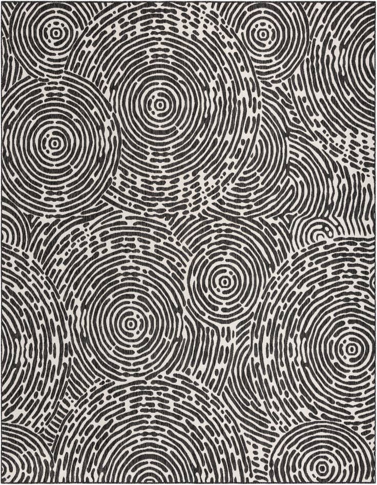 Detail image of 12' x 12' Easy-Clean Modern Indoor / Outdoor Square Rug