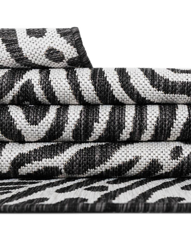 Detail image of 12' x 12' Easy-Clean Modern Indoor / Outdoor Square Rug