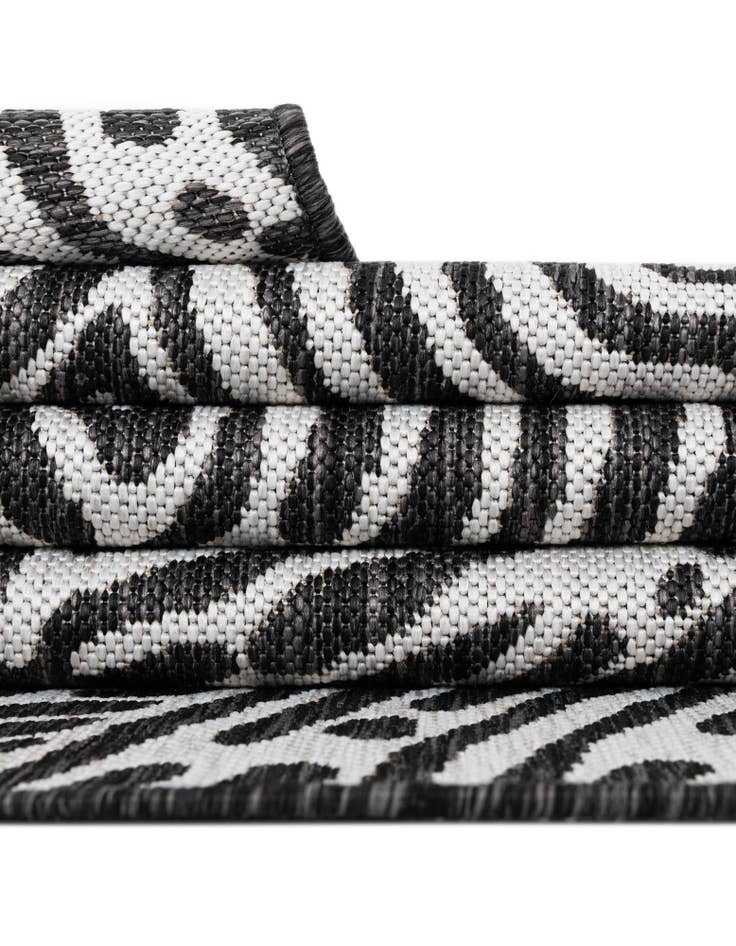 Detail image of 12' x 12' Easy-Clean Modern Indoor / Outdoor Square Rug
