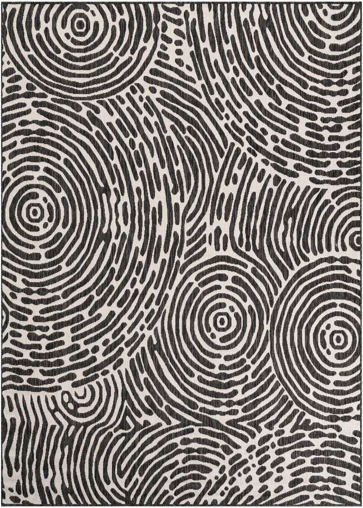 7' 10 x 7' 10 Easy-Clean Modern Indoor / Outdoor Square Rug