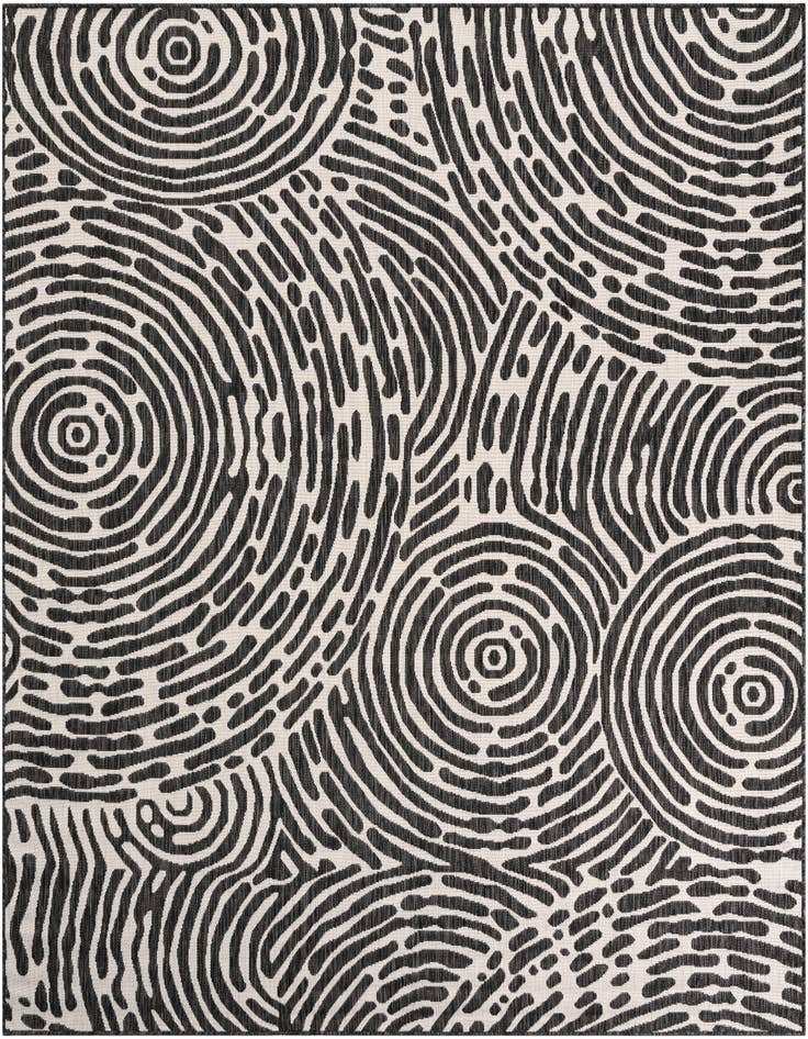 Detail image of 7' 10 x 7' 10 Easy-Clean Modern Indoor / Outdoor Square Rug