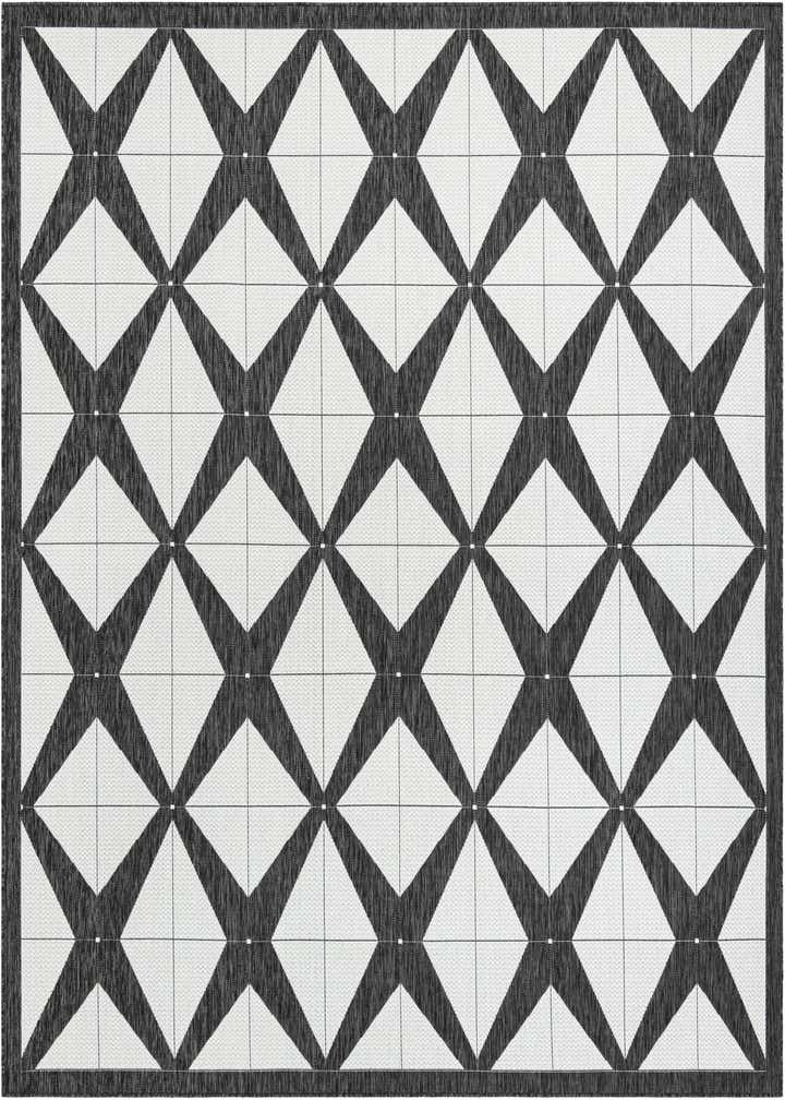 10' x 10' Easy-Clean Modern Indoor / Outdoor Square Rug