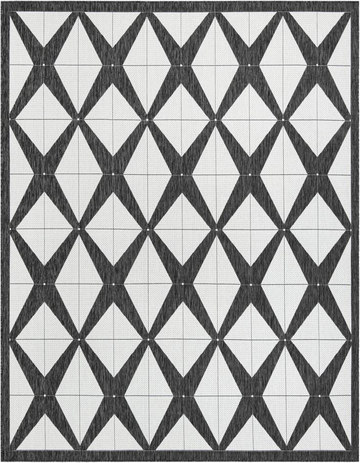 Detail image of 10' x 10' Easy-Clean Modern Indoor / Outdoor Square Rug