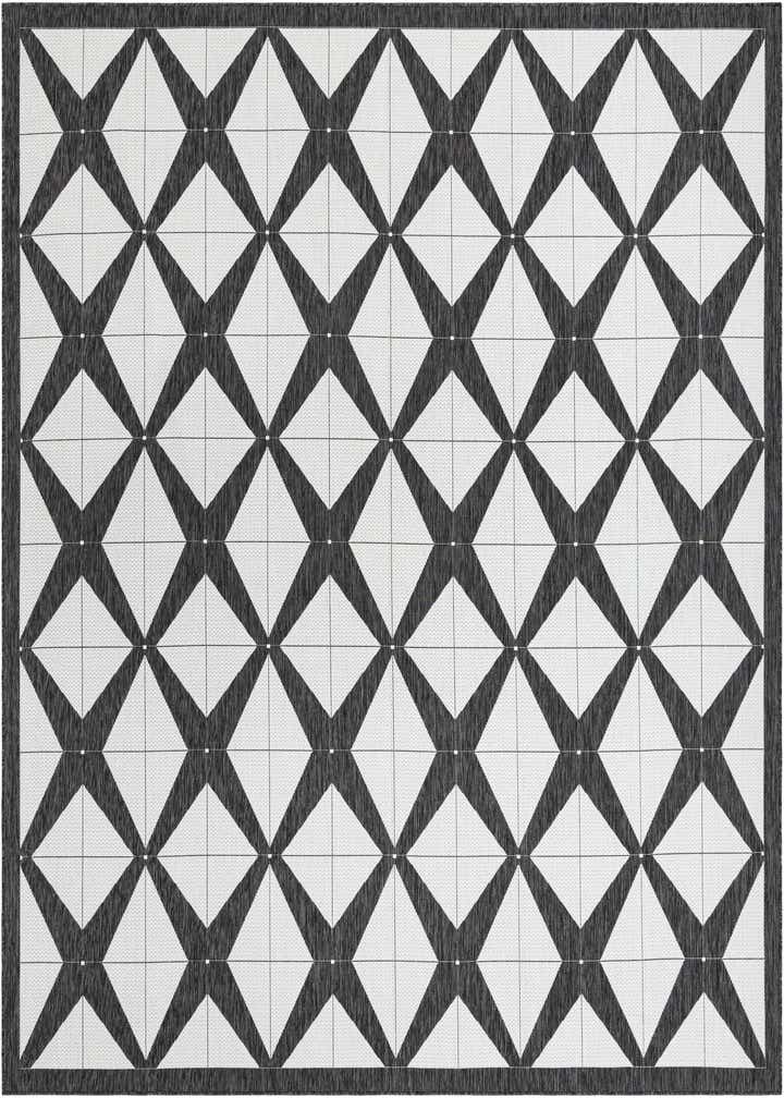 12' x 12' Easy-Clean Modern Indoor / Outdoor Square Rug