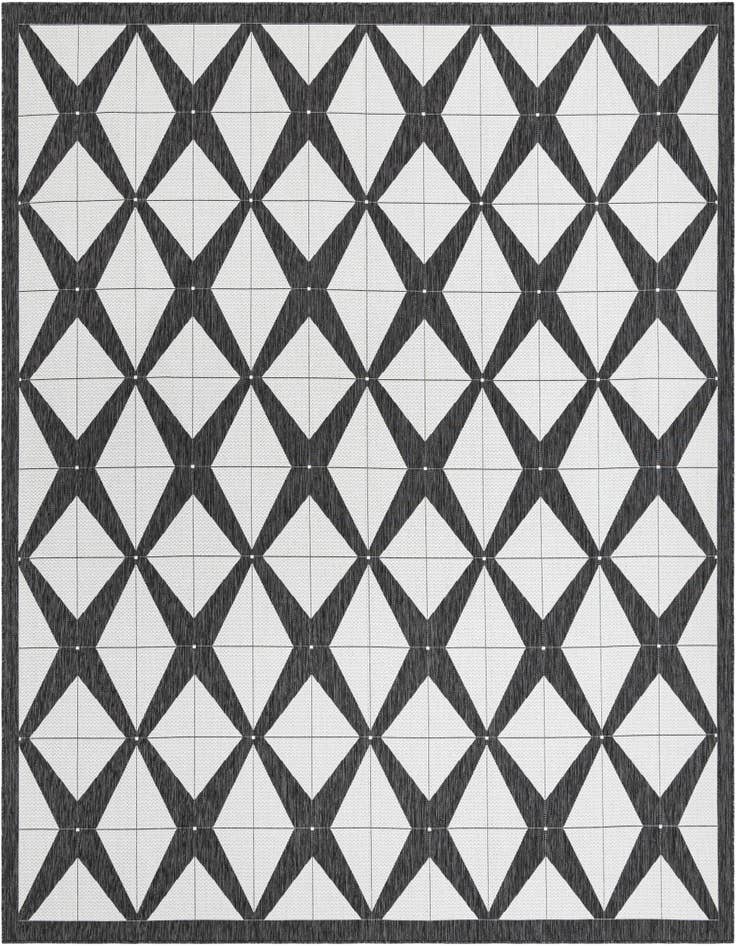 Detail image of 12' x 12' Easy-Clean Modern Indoor / Outdoor Square Rug