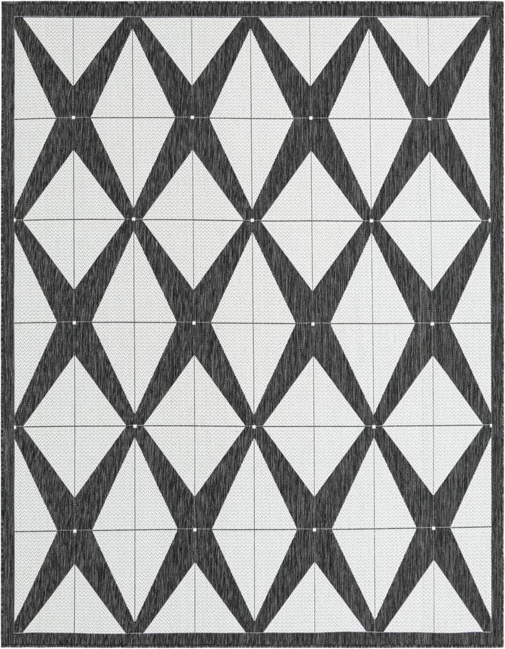 Detail image of 7' 10 x 7' 10 Easy-Clean Modern Indoor / Outdoor Square Rug