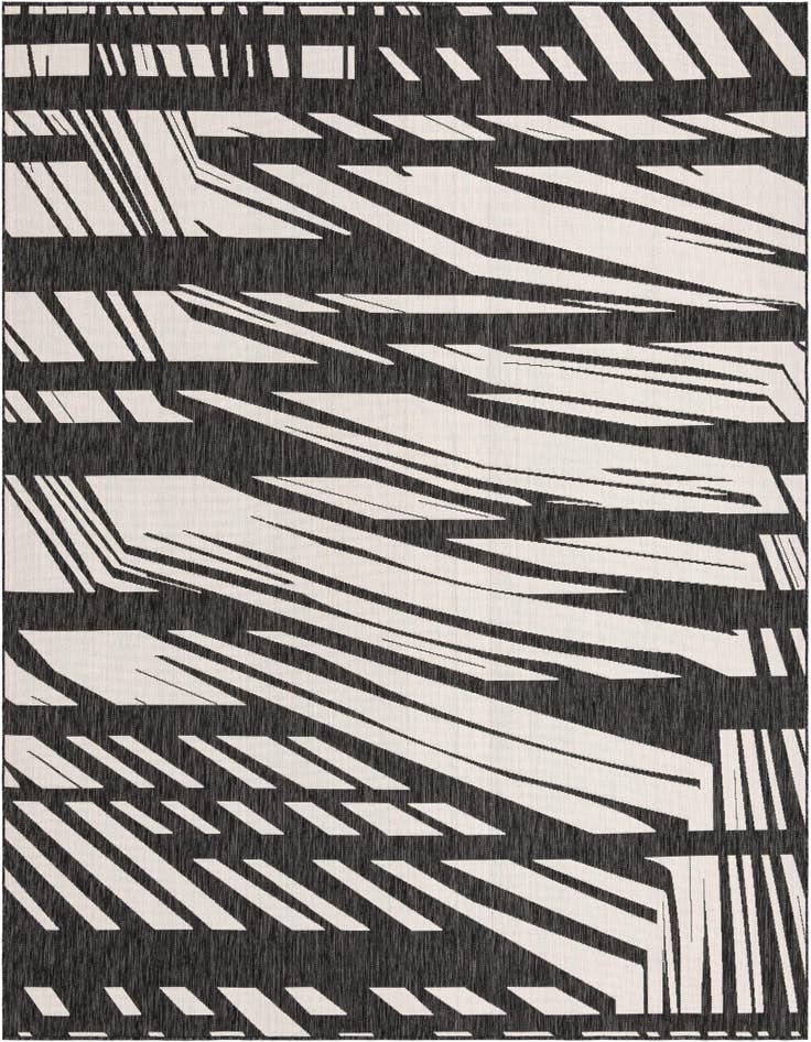 Detail image of 10' x 10' Easy-Clean Modern Indoor / Outdoor Square Rug