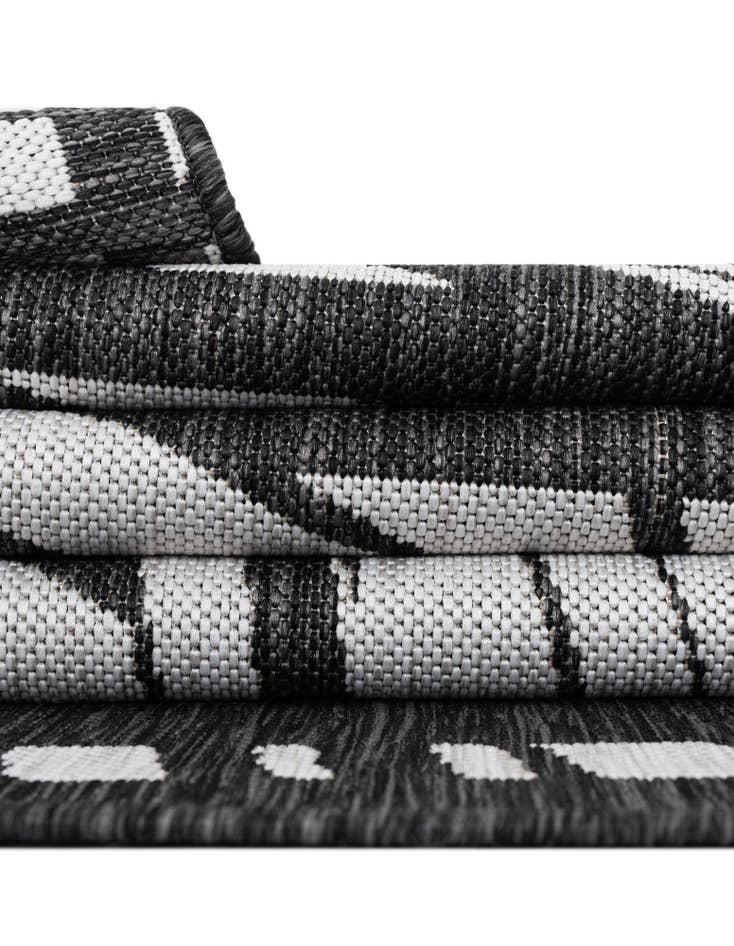 Detail image of 10' x 10' Easy-Clean Modern Indoor / Outdoor Square Rug