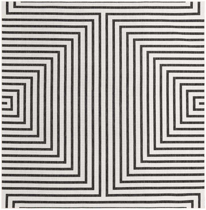 10' x 10' Easy-Clean Modern Indoor / Outdoor Square Rug