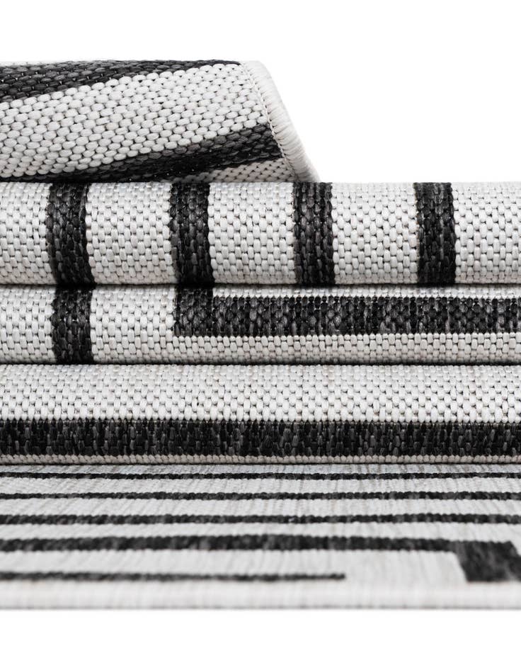 Detail image of 10' x 10' Easy-Clean Modern Indoor / Outdoor Square Rug