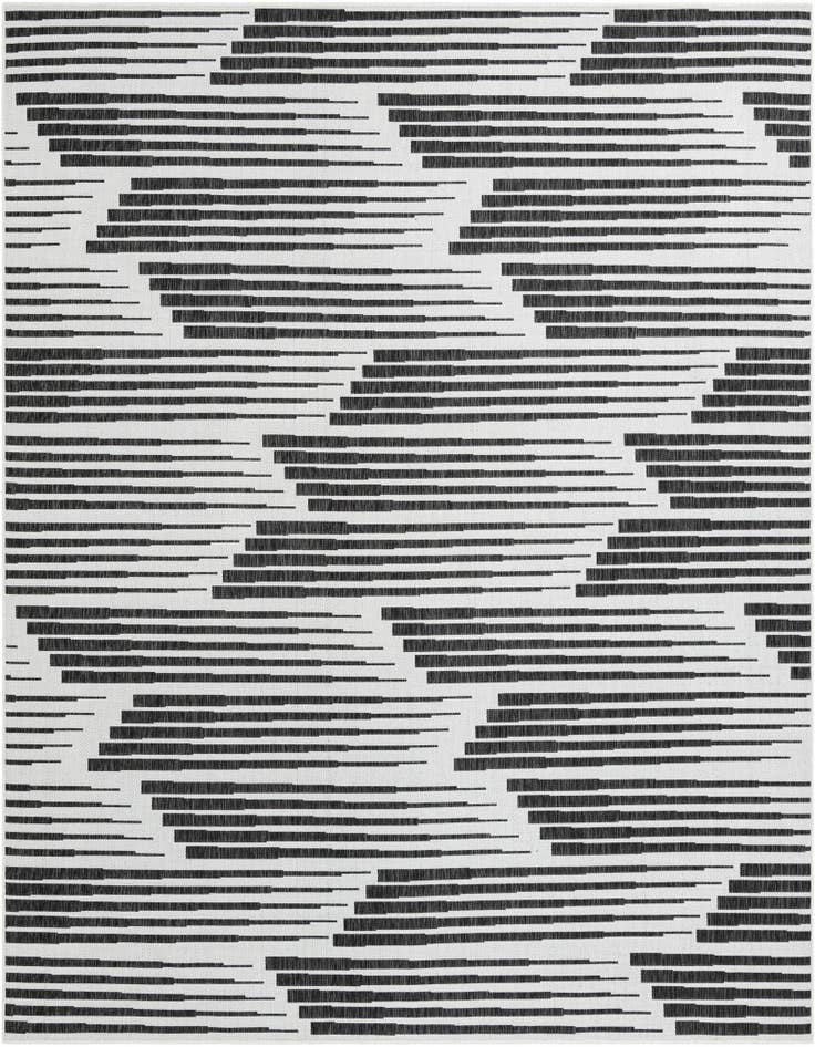 Detail image of 10' x 10' Easy-Clean Modern Indoor / Outdoor Square Rug