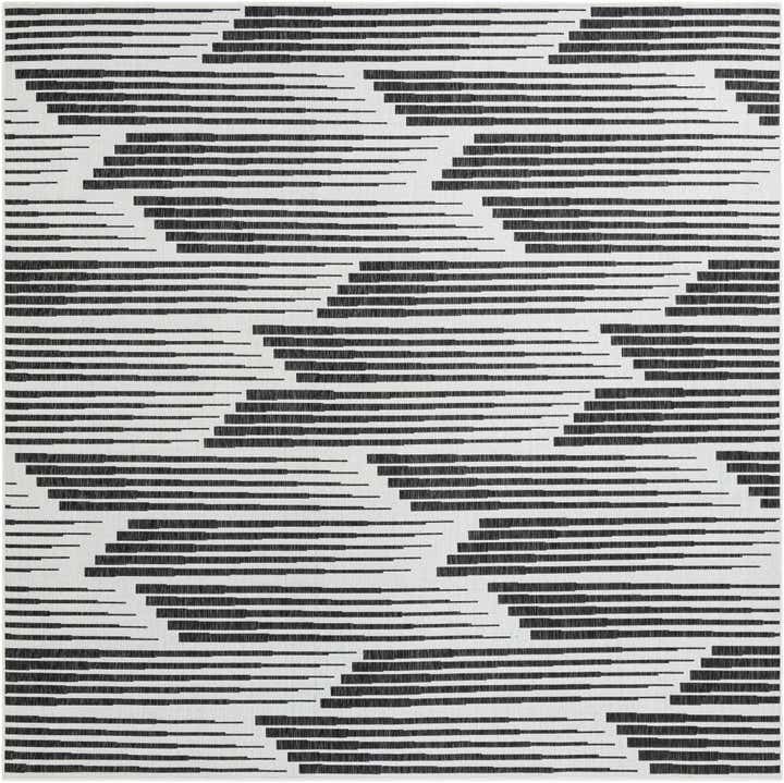 10' x 10' Easy-Clean Modern Indoor / Outdoor Square Rug