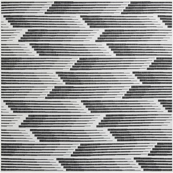 Detail image of 10' x 10' Easy-Clean Modern Indoor / Outdoor Square Rug