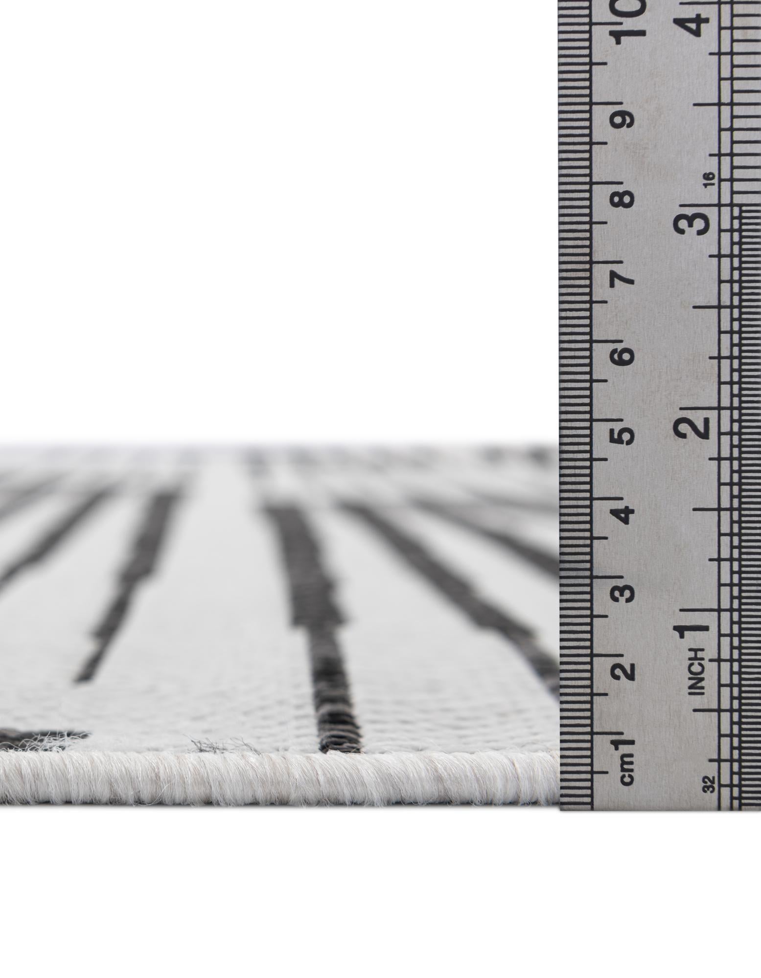 13' x 13' Easy-Clean Modern Indoor / Outdoor Square Rug