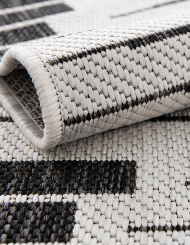 Detail image of 10' x 10' Easy-Clean Modern Indoor / Outdoor Square Rug