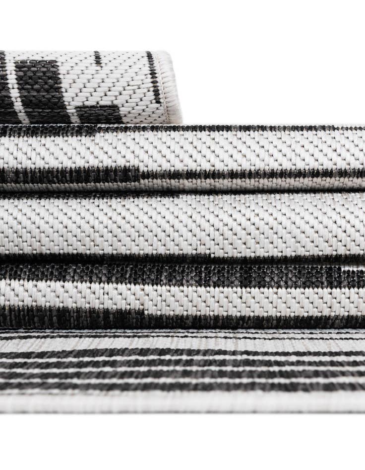 Detail image of 10' x 10' Easy-Clean Modern Indoor / Outdoor Square Rug