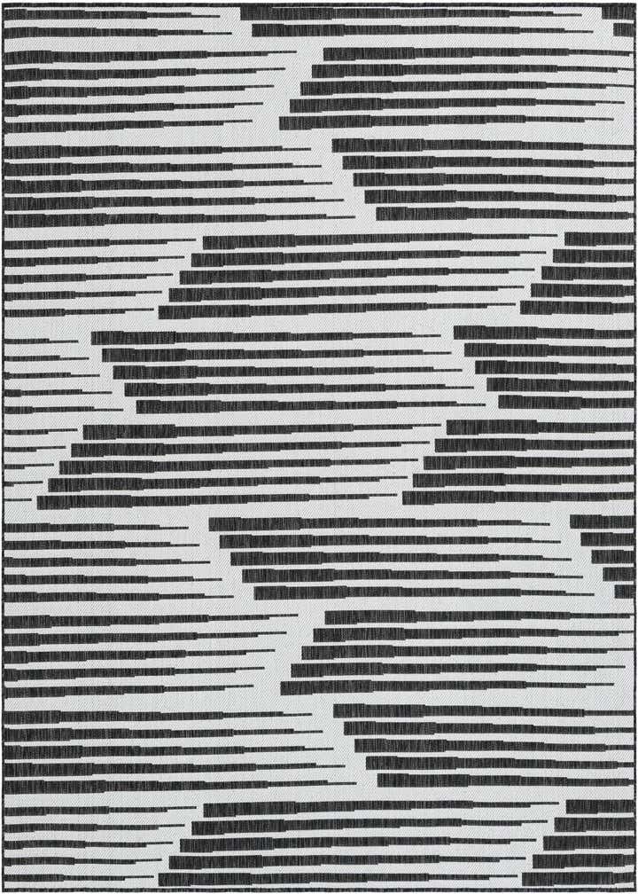 7' 10 x 7' 10 Easy-Clean Modern Indoor / Outdoor Square Rug