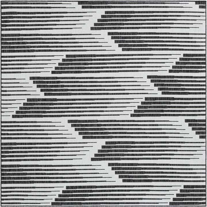 7' 10 x 7' 10 Easy-Clean Modern Indoor / Outdoor Square Rug