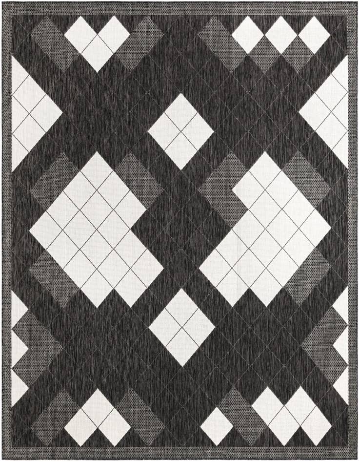 Detail image of 10' x 10' Easy-Clean Modern Indoor / Outdoor Square Rug