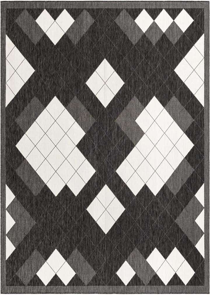 12' x 12' Easy-Clean Modern Indoor / Outdoor Square Rug