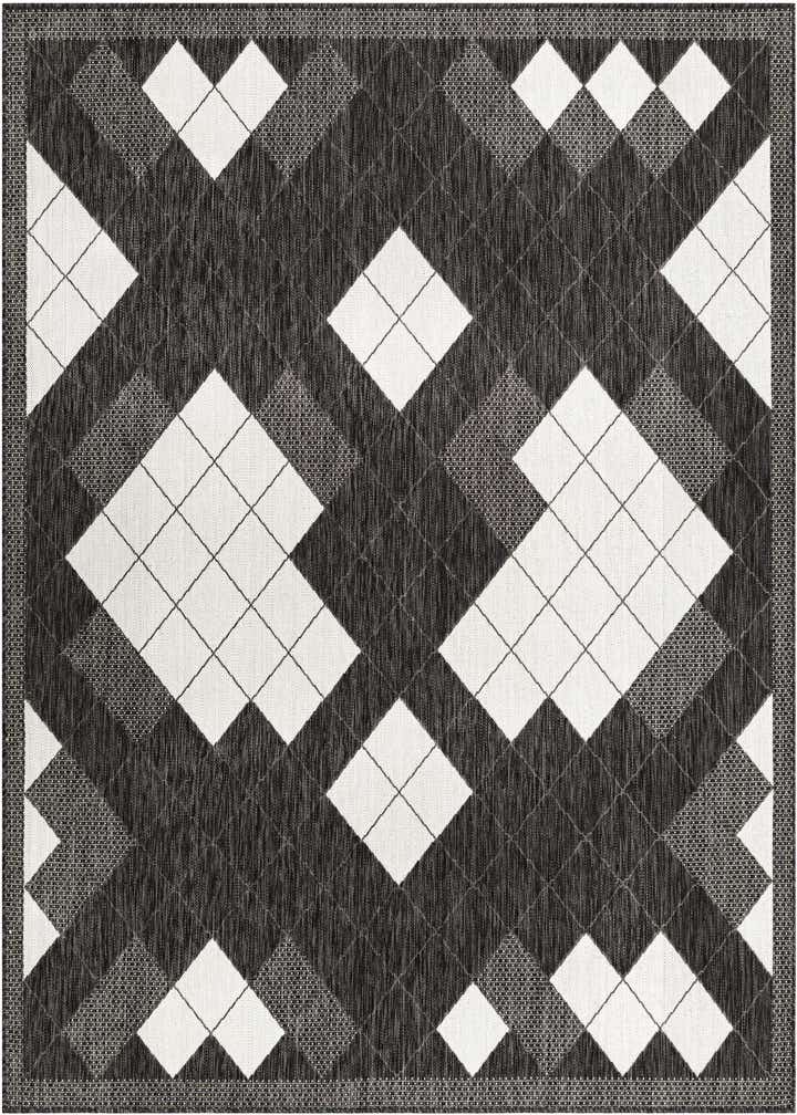 7' 10 x 7' 10 Easy-Clean Modern Indoor / Outdoor Square Rug