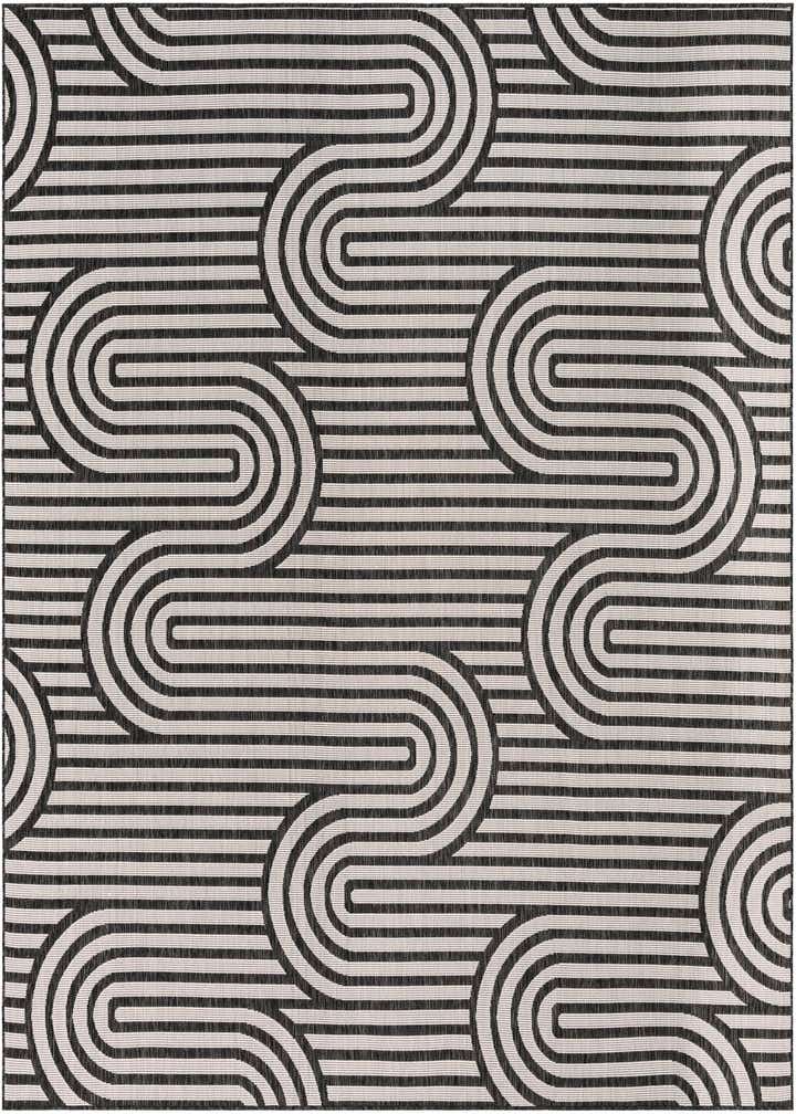 10' x 10' Easy-Clean Modern Indoor / Outdoor Square Rug