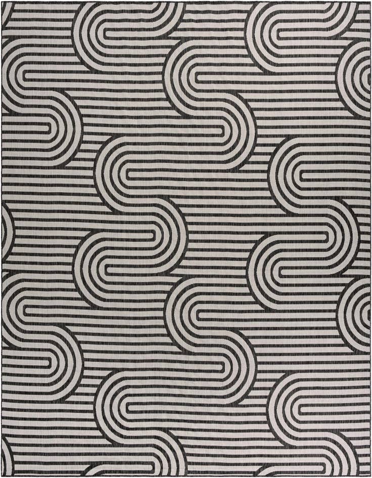 Detail image of 12' x 12' Easy-Clean Modern Indoor / Outdoor Square Rug