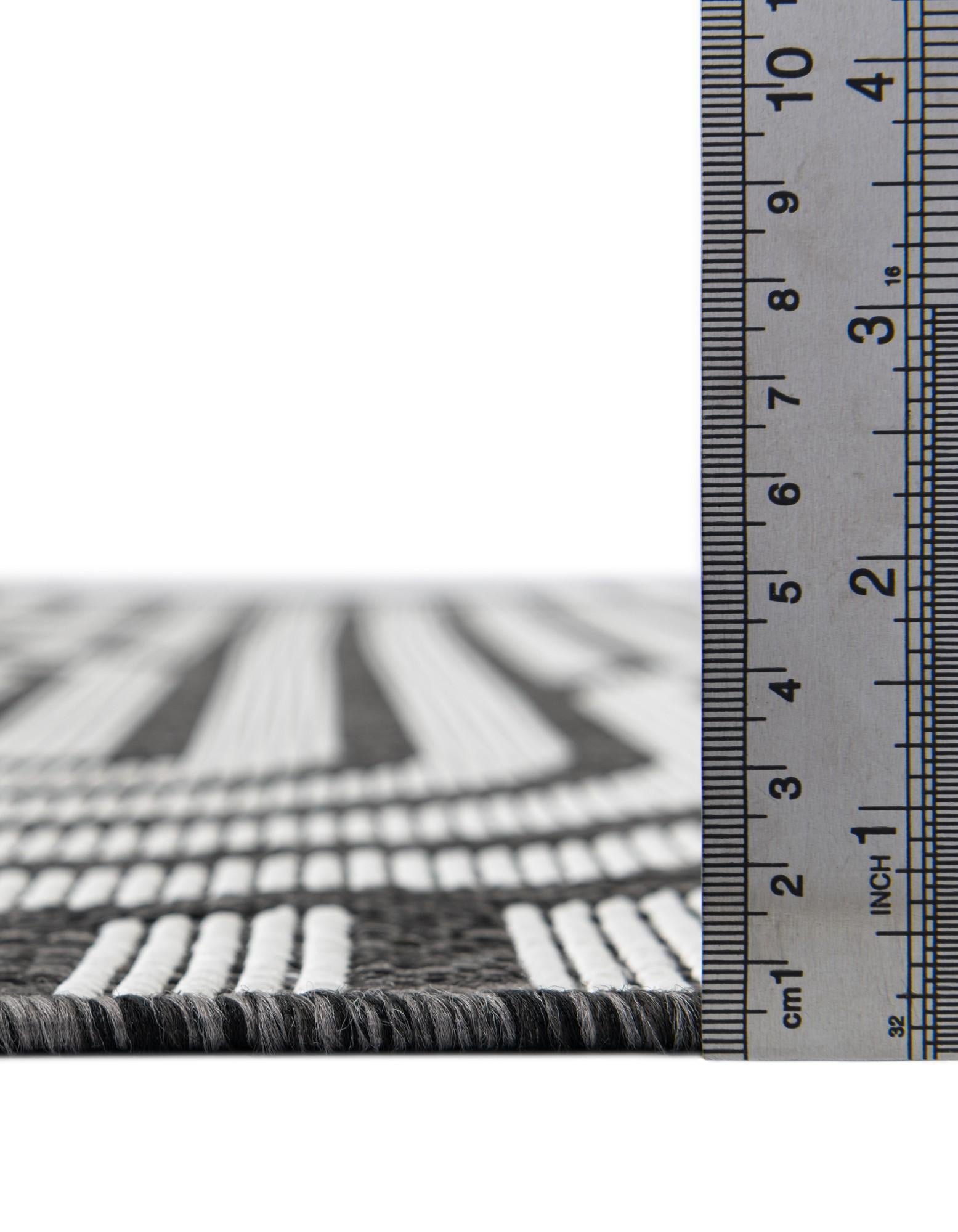 13' x 13' Easy-Clean Modern Indoor / Outdoor Square Rug