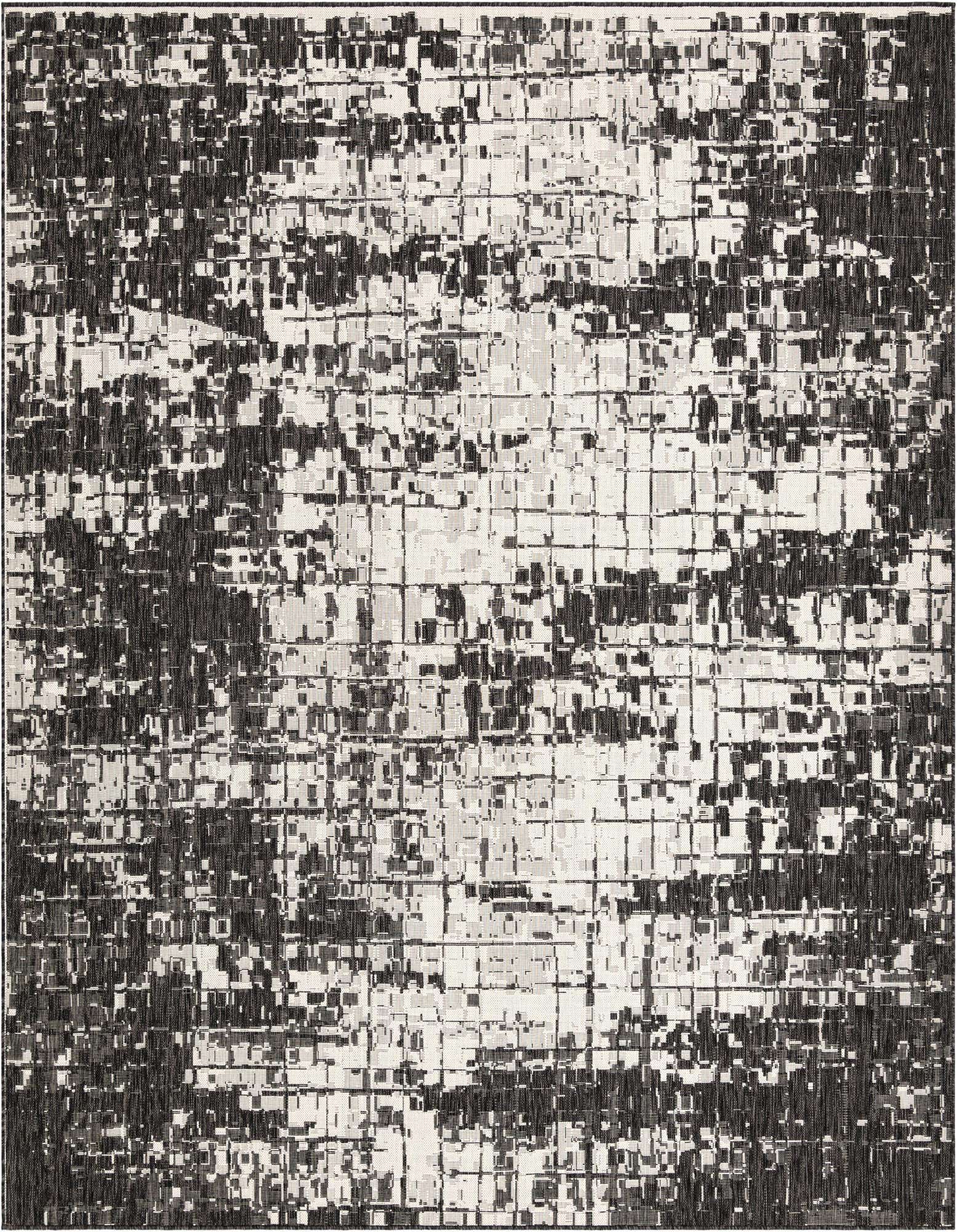 10' x 10' Easy-Clean Modern Indoor / Outdoor Square Rug