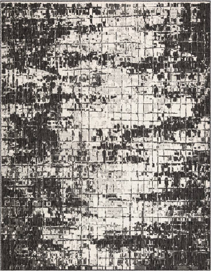 Detail image of 10' x 10' Easy-Clean Modern Indoor / Outdoor Square Rug