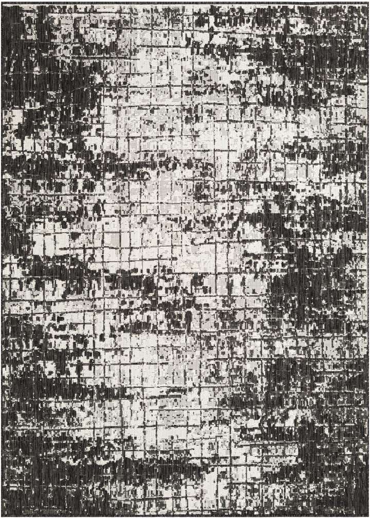 7' 10 x 7' 10 Easy-Clean Modern Indoor / Outdoor Square Rug