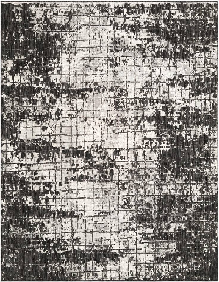 Detail image of 7' 10 x 7' 10 Easy-Clean Modern Indoor / Outdoor Square Rug