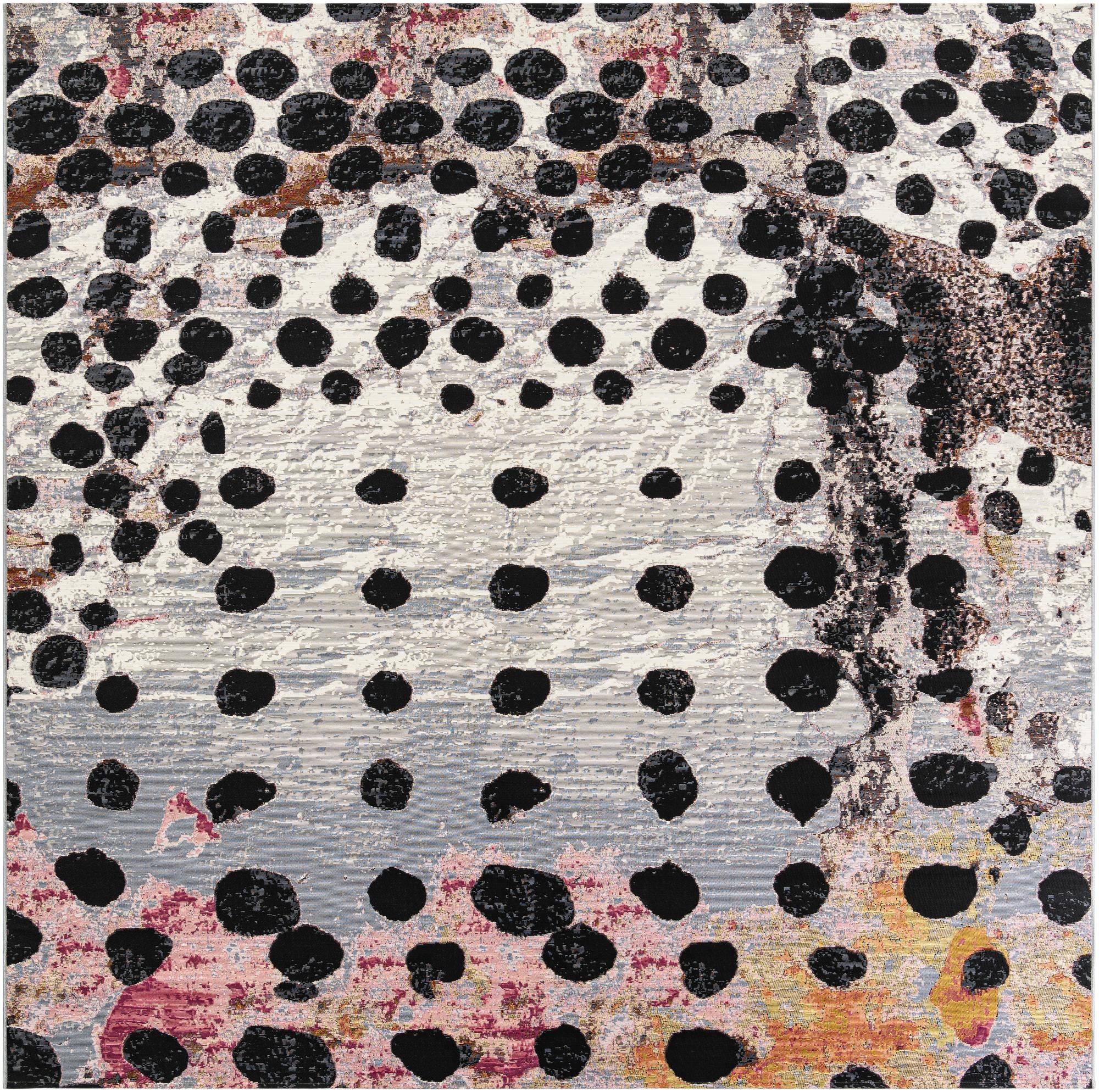 10' x 10' Easy-Clean Modern Indoor / Outdoor Square Rug
