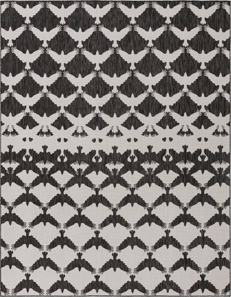 Detail image of 10' x 10' Easy-Clean Modern Indoor / Outdoor Square Rug