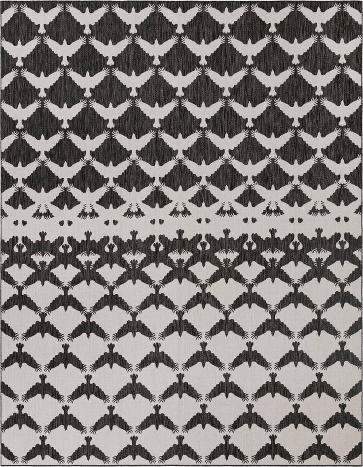 Detail image of 12' x 12' Easy-Clean Modern Indoor / Outdoor Square Rug