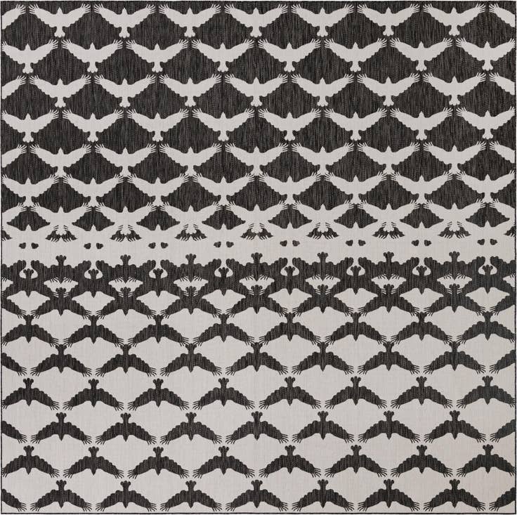 Detail image of 12' x 12' Easy-Clean Modern Indoor / Outdoor Square Rug
