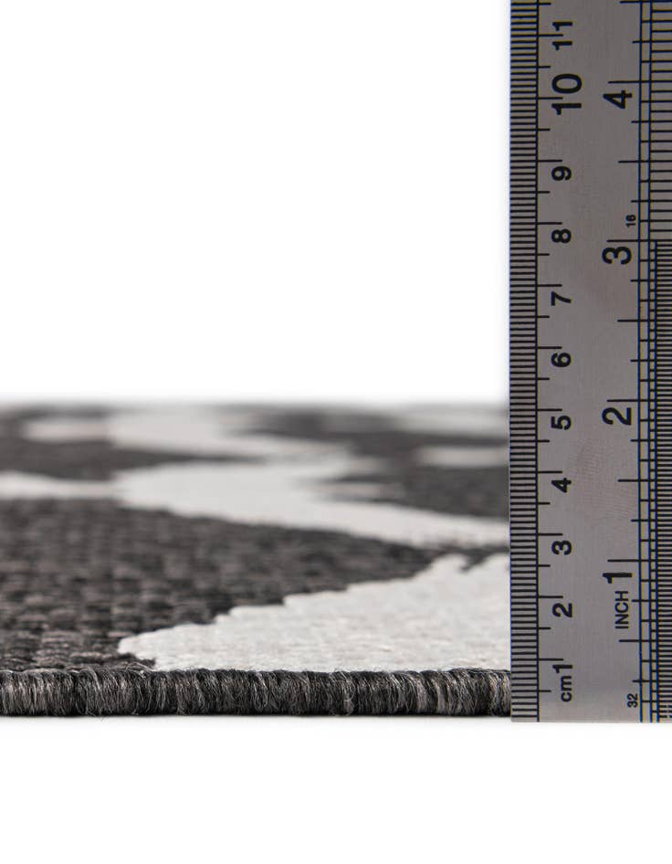 Detail image of 10' x 10' Easy-Clean Modern Indoor / Outdoor Square Rug