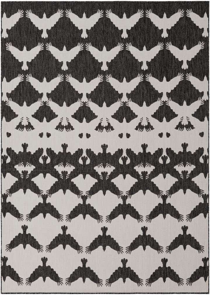 7' 10 x 7' 10 Easy-Clean Modern Indoor / Outdoor Square Rug
