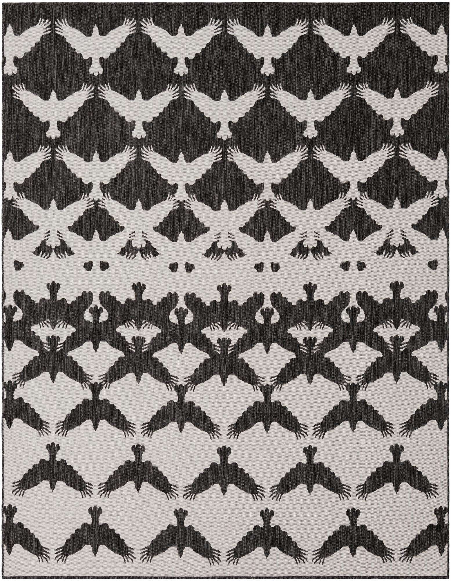 7' 10 x 7' 10 Easy-Clean Modern Indoor / Outdoor Square Rug