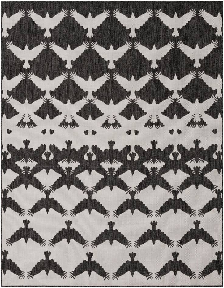 Detail image of 7' 10 x 7' 10 Easy-Clean Modern Indoor / Outdoor Square Rug