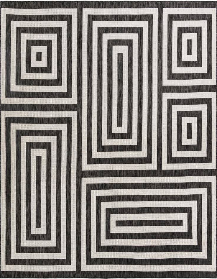 Detail image of 12' x 12' Easy-Clean Modern Indoor / Outdoor Square Rug