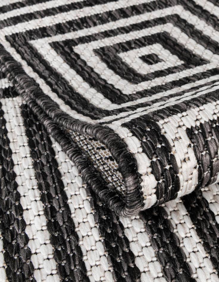 Detail image of 10' x 10' Easy-Clean Modern Indoor / Outdoor Square Rug