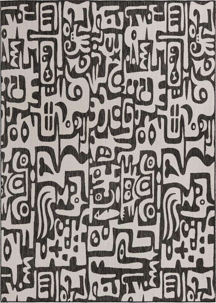 10' x 10' Easy-Clean Modern Indoor / Outdoor Square Rug