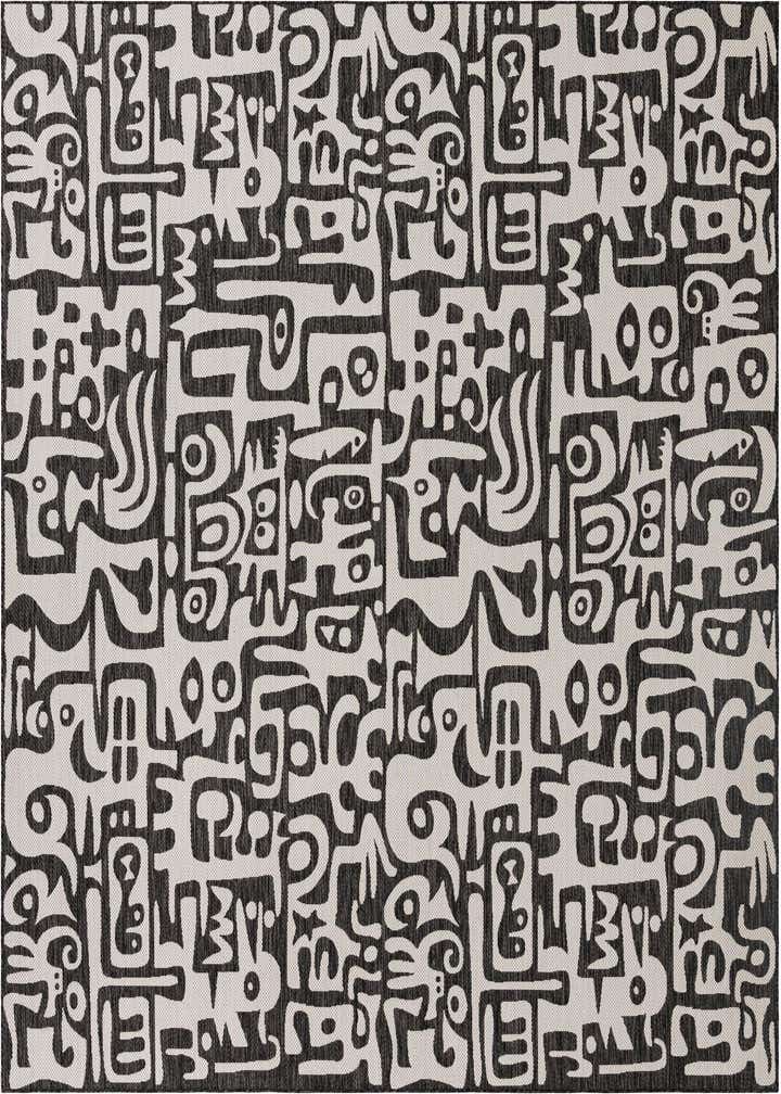 12' x 12' Easy-Clean Modern Indoor / Outdoor Square Rug